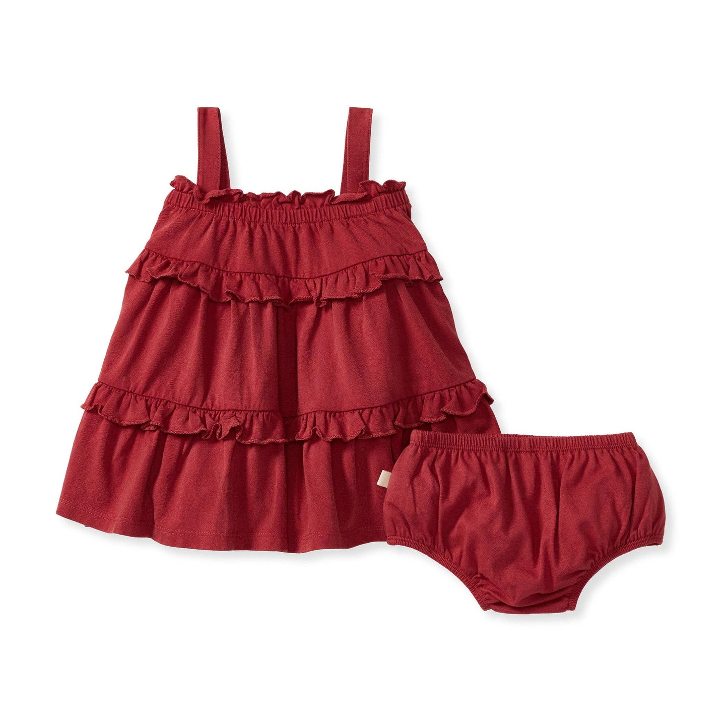 Baby Girls Burt's Bees Mineral Red Dress