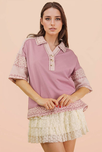 Reese Floral Rugby Tee
