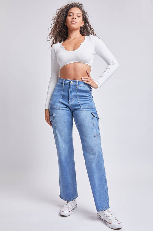 YMI Straight Cargo Pocket Jeans