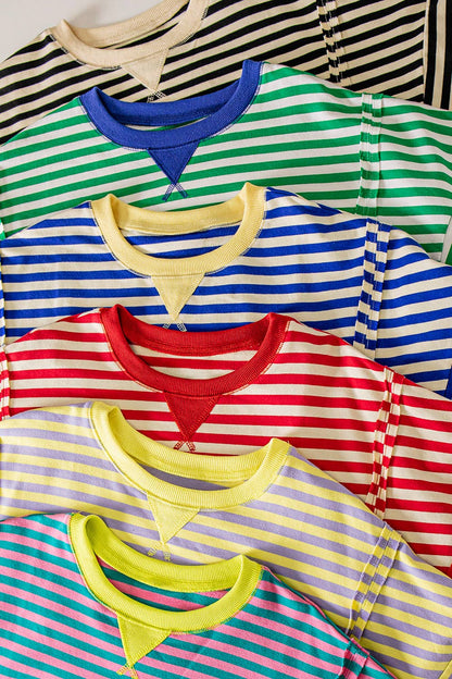 Larik Oversized Striped Tee