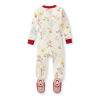 Baby Unisex Burt's Bees 12 Days of Christmas Sleeper