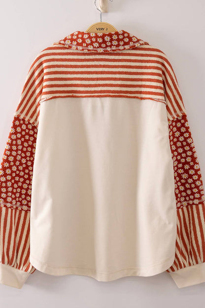 Meredith Floral & Stripe Rugby Top