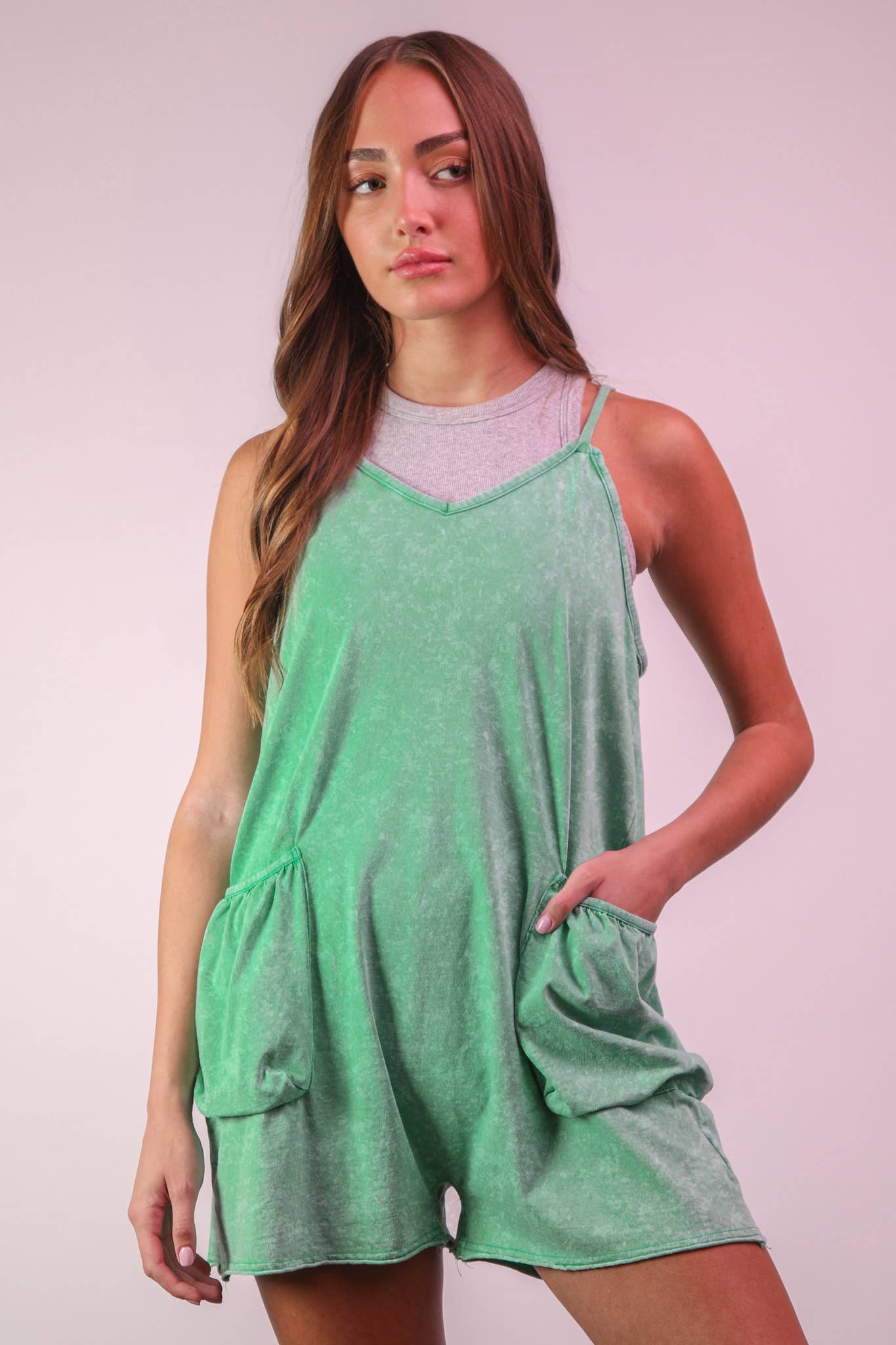 Okaloosa Racerback Pocket Romper
