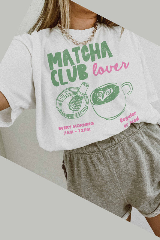 Matcha Club Oversized Tee