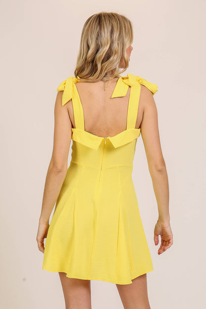 Prudence Yellow Mini Dress