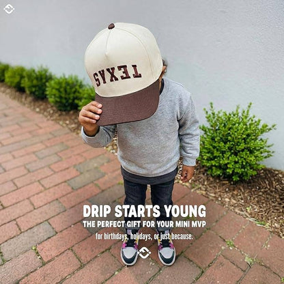 Kids TEXAS Upside Down Brown Hat