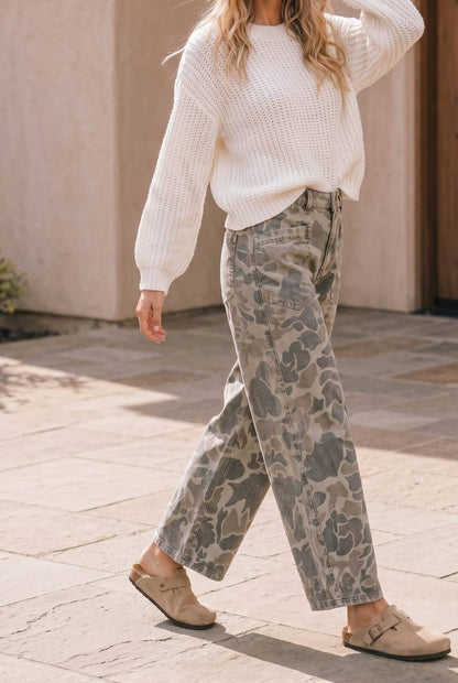 Kori Duck Camo Barrel Jeans