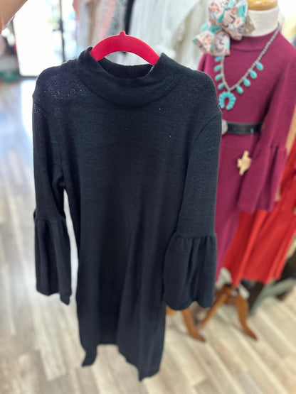 **SALE!** Girls Sweater Bell Sleeve Dress