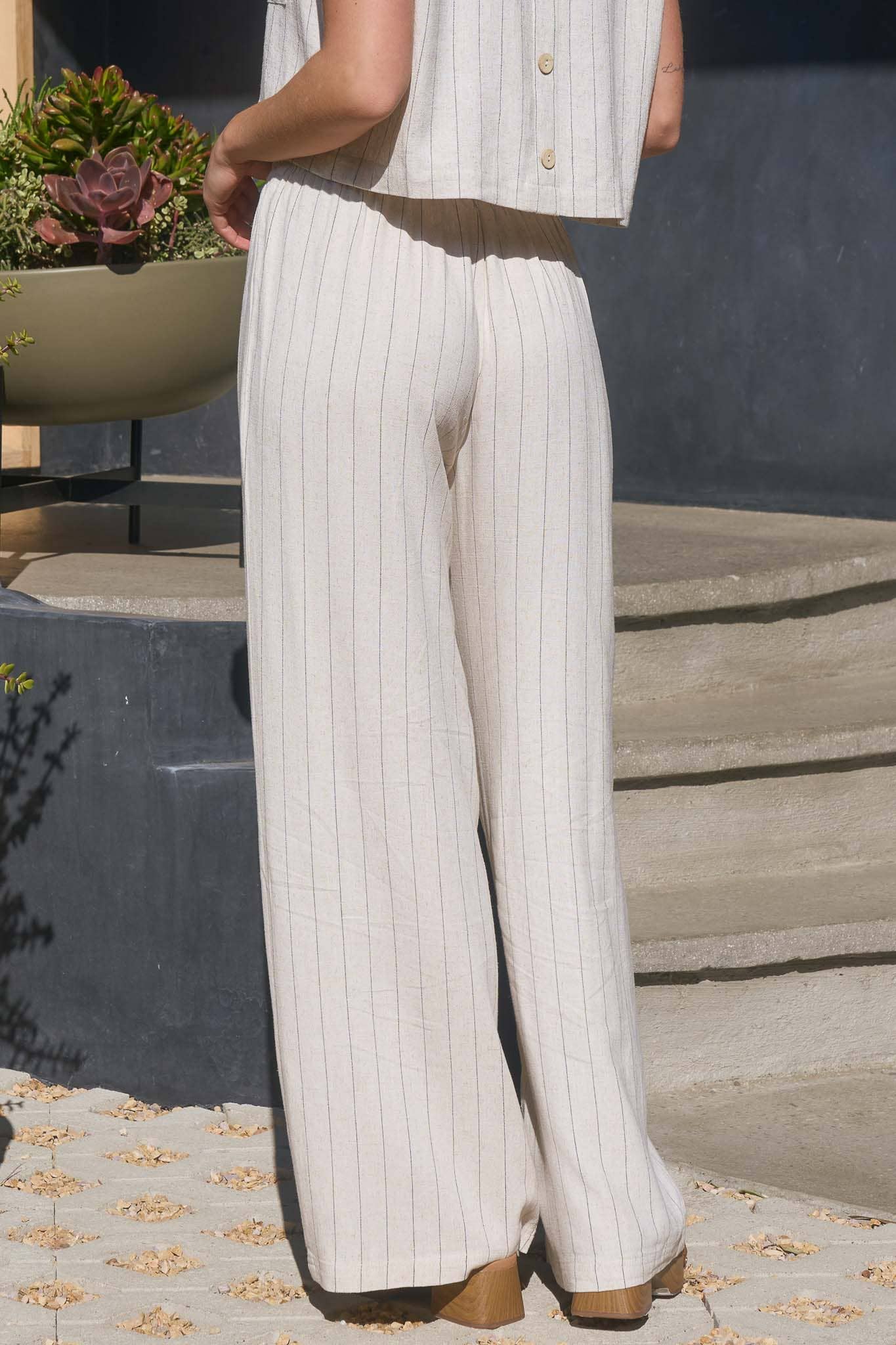 Prato Pinstriped Pant Set