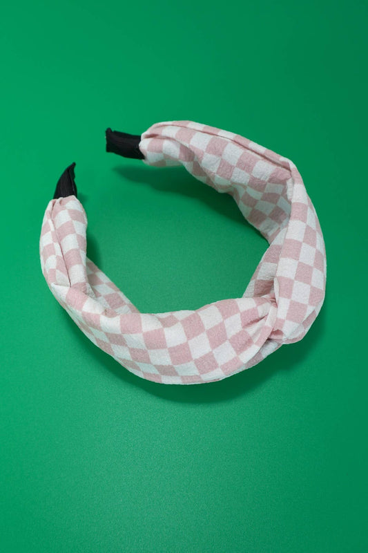 Knotted Checkered Headband