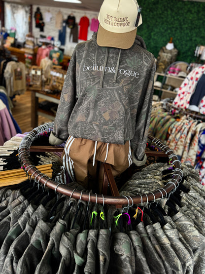 Adult Simple Logo Dark Tree Camo Hoodie