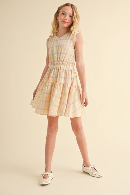 Girls Primrose Plaid Dress