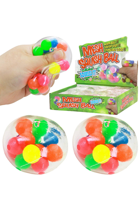 Squishy Clear Colorful Orb Ball