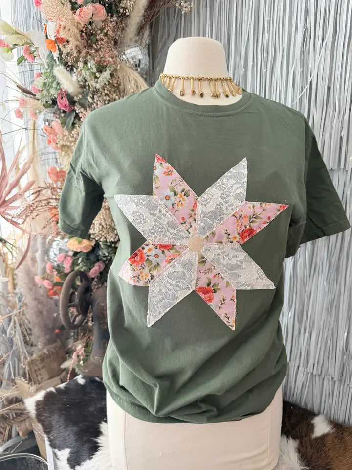 Patchwork Quilt Star Tee