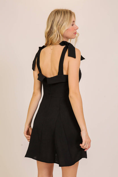 Prudence Black Mini Dress