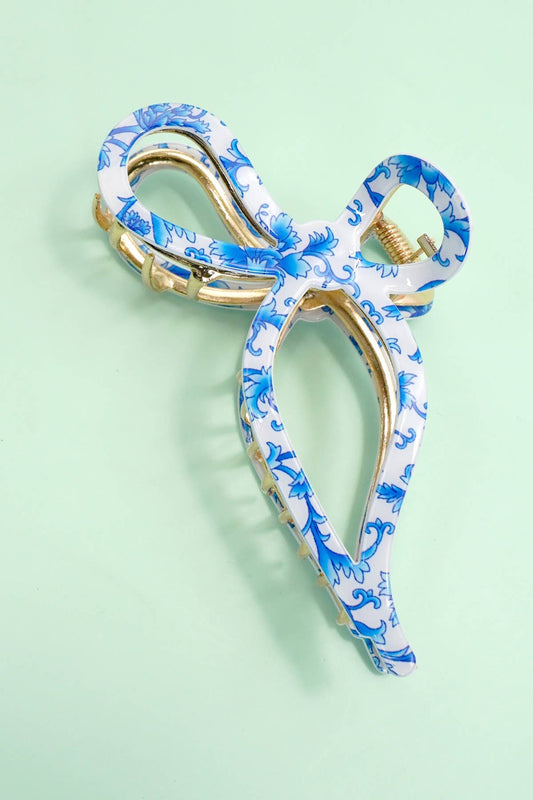 Acetate Bow Claw Clip