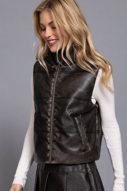 Dakota Vintage Leather Vest