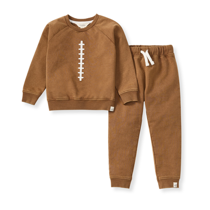 Baby Boys Burt's Bees Football Pant Set