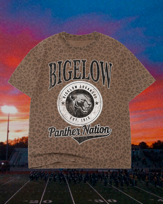 **PREORDER** Adult Vintage Badge Bigelow Panthers Oversized Tee