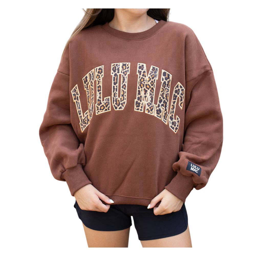 Lulu Mac Arch Logo Monogram Sweatshirt