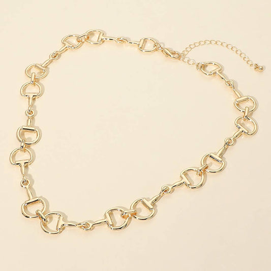 McRae Multi Horsebit Link Chain Necklace
