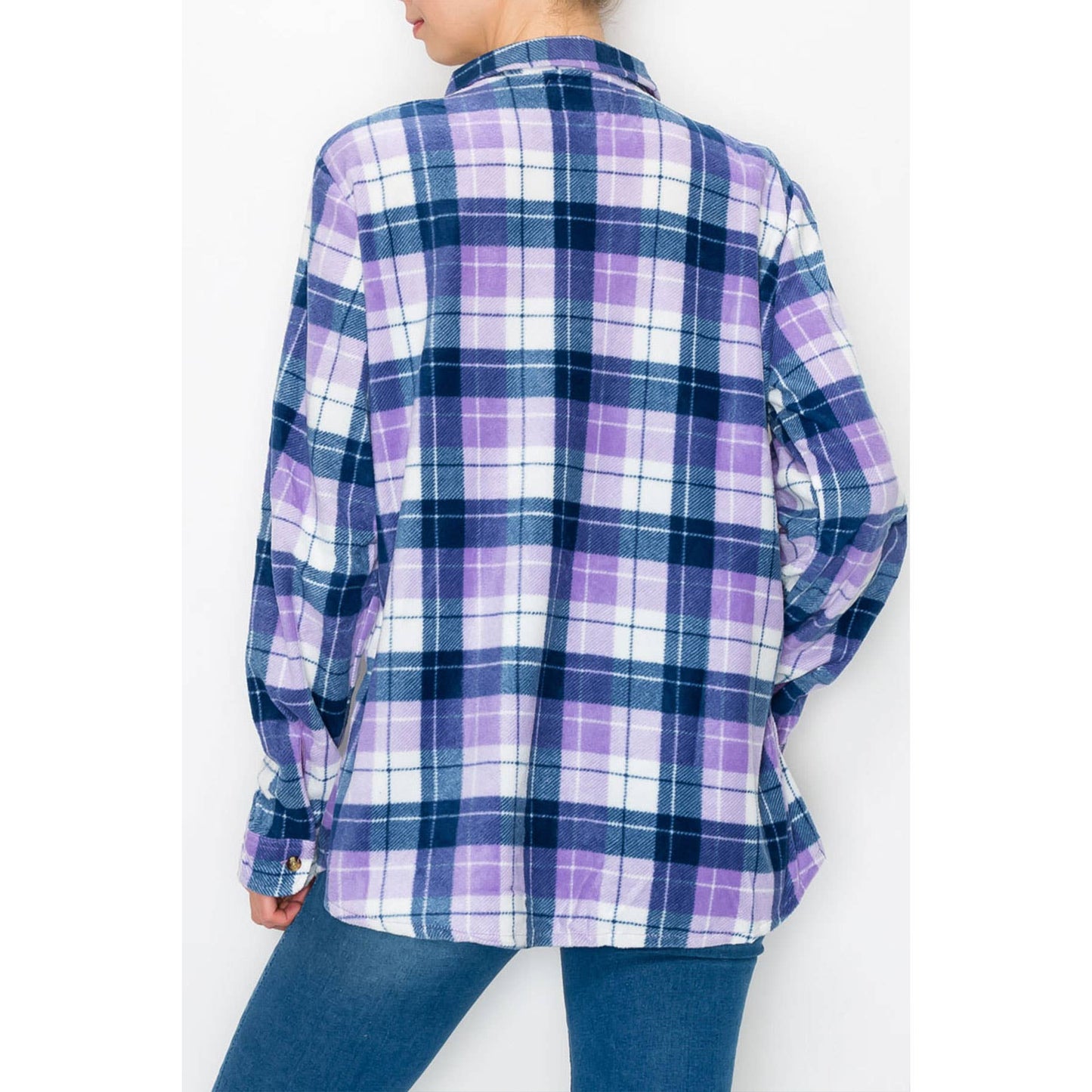 Fleece Plaid Buttondown