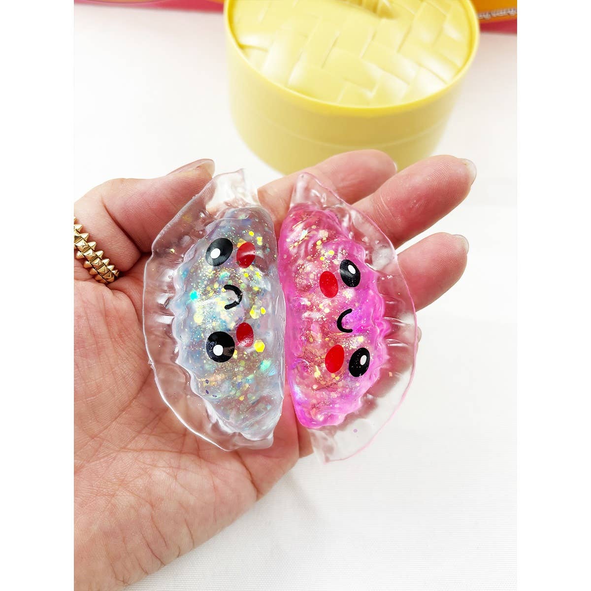 Mystery Set of 2 Sugar Glitter Potsticker Squishies