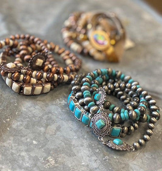 Calico Western Bracelet Set