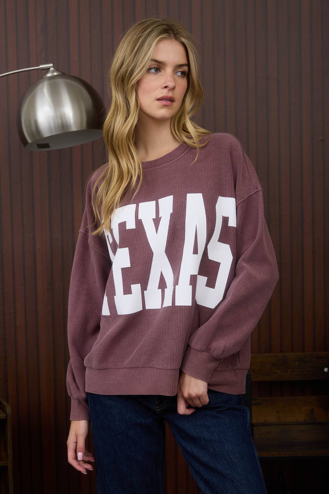 Romney Oversized Ribbed Texas Sweatshirt