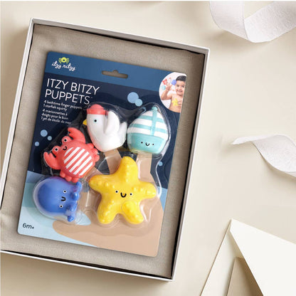Itzy Ritzy Nautical Itzy Bitzy Puppets™ - Bath + Storytelling Toys