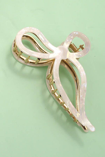 Acetate Bow Claw Clip