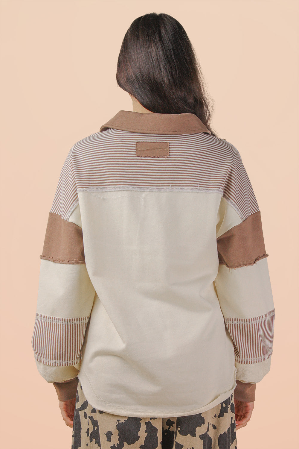 Maher Rugby Button Oversized Top