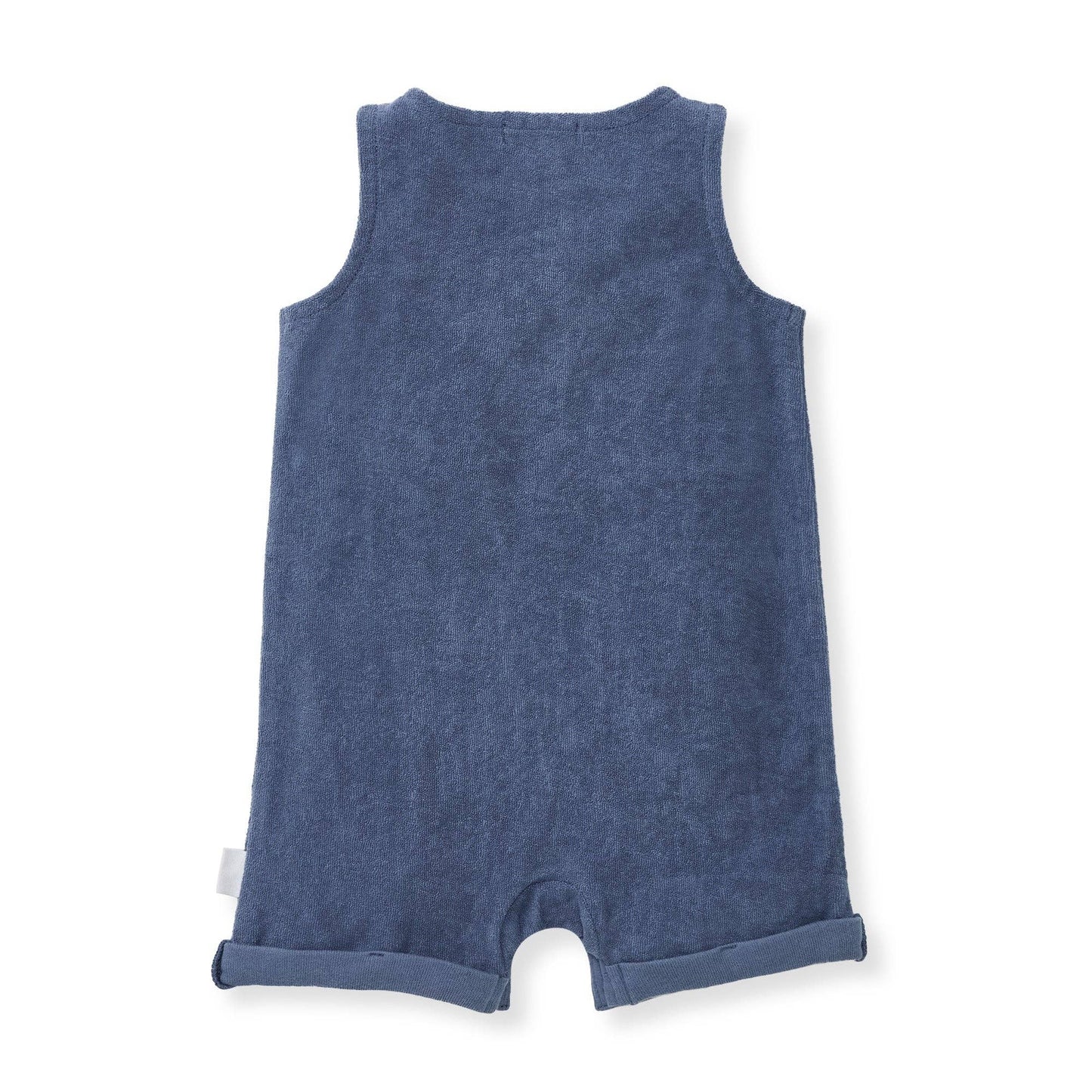 Baby Boys Burt's Bees French Terry Navy Romper (Preemie)