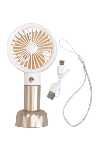 Pastel Metallic Handheld Tabletop Electric Fan