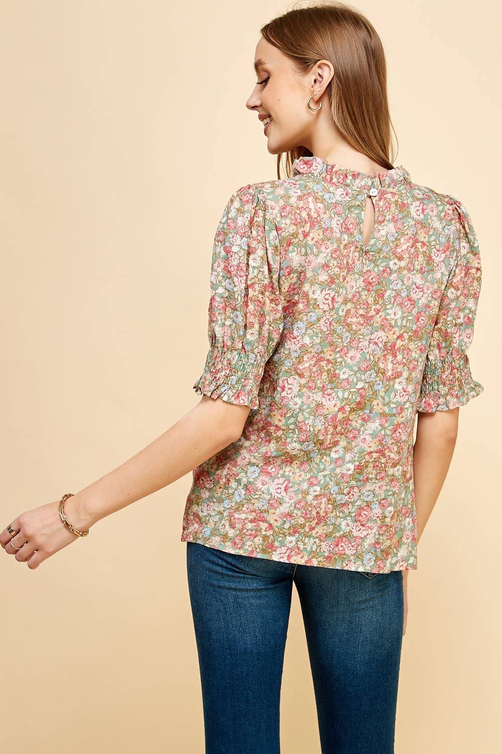 Granada Floral Shortsleeve Blouse