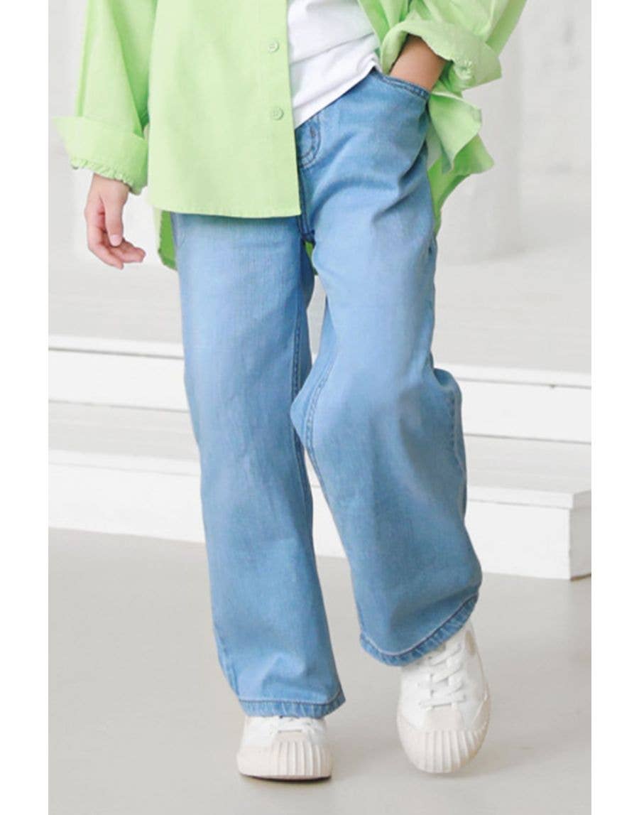 Toddler Girls Cutie Patootie Wide Leg Jeans
