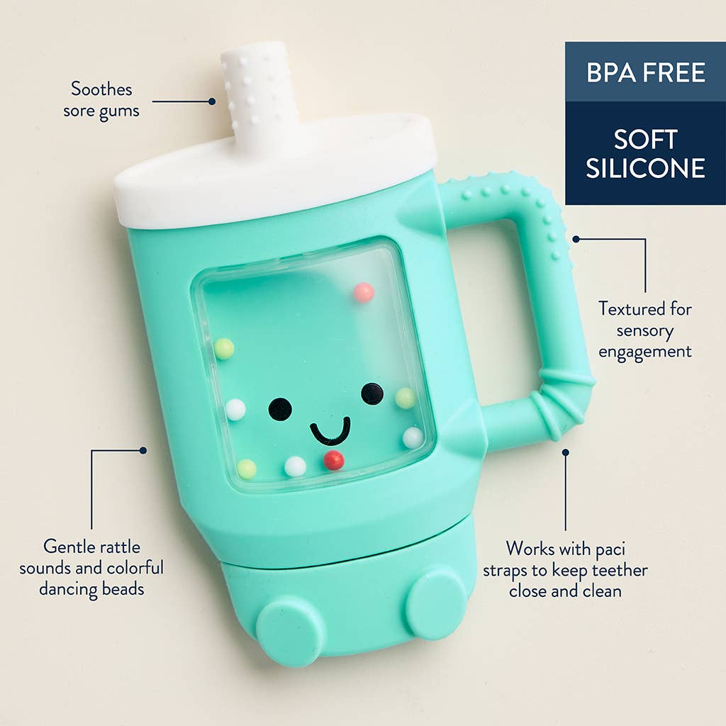 Itzy Ritzy Sweetie Shake Plus™ - Teething + Rattle Toy: Tumbler