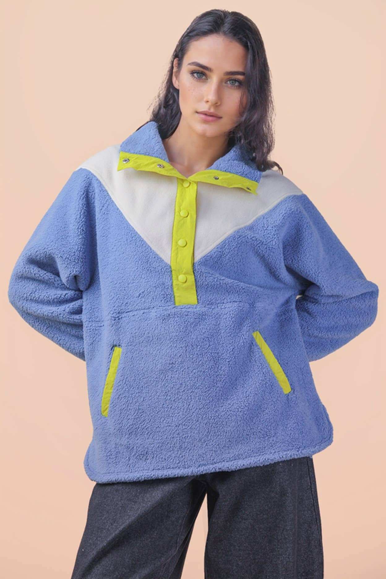 Moonstone Oversized Fleece Pullover