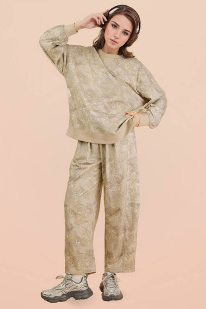 Krislyn Camo Sand Barrel Joggers