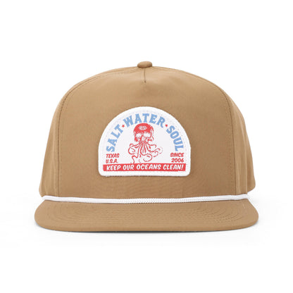 Mens Salt Water Soul Shore Patrol Patch Rope Hat