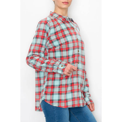 Fleece Plaid Buttondown