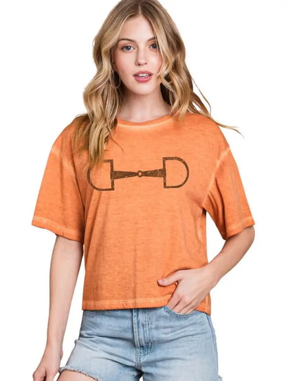 Horse Bit Mineral Washed Tee