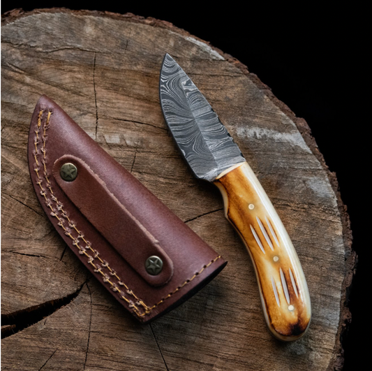 Titan Blaze Neck Knife with Leather Bolster