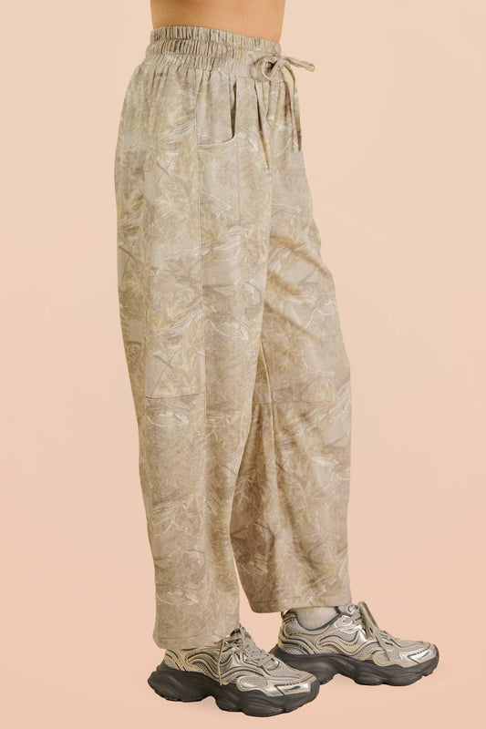 Krislyn Camo Sand Barrel Joggers
