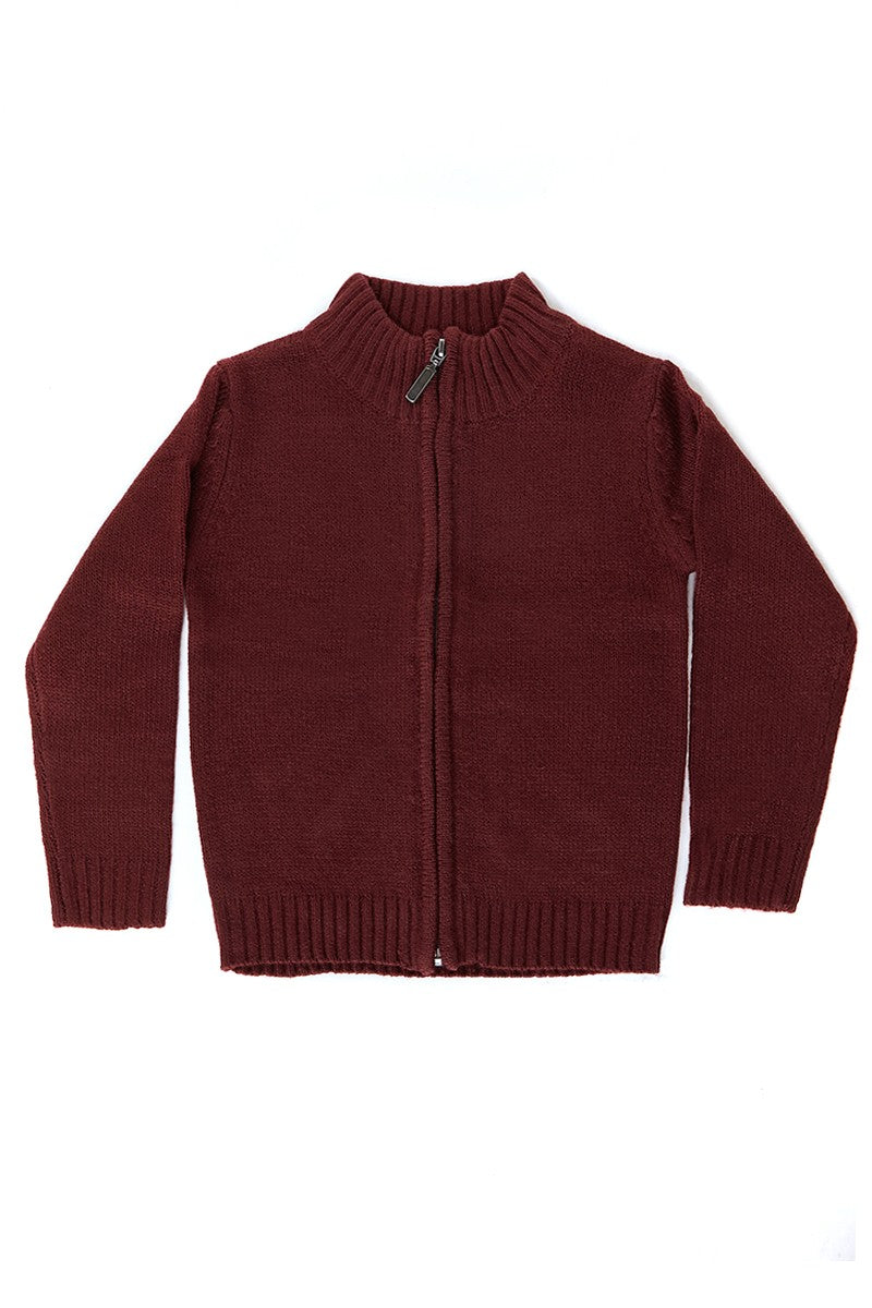 Boys Full Zip Sweater