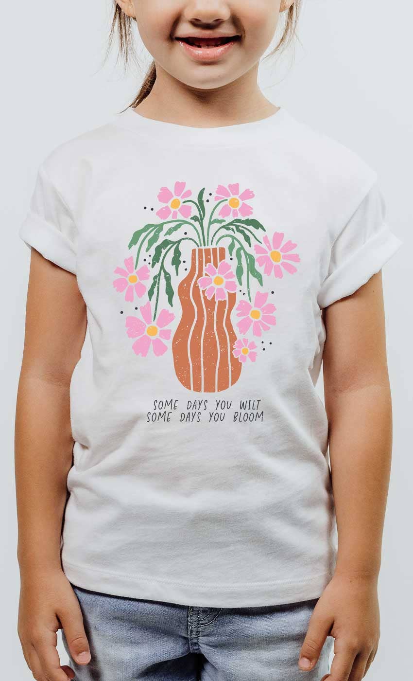 Girls Some Days You Bloom Tee