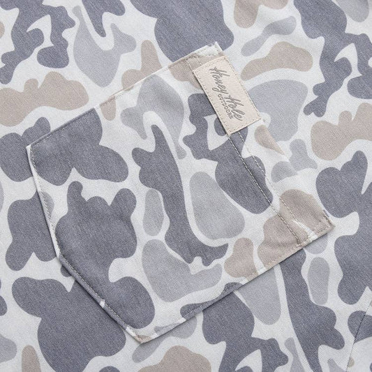 Boys Honey Hole Smoke Camo Performance Hoodie