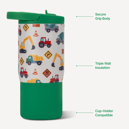 HydroJug Boys Construction Water Bottle