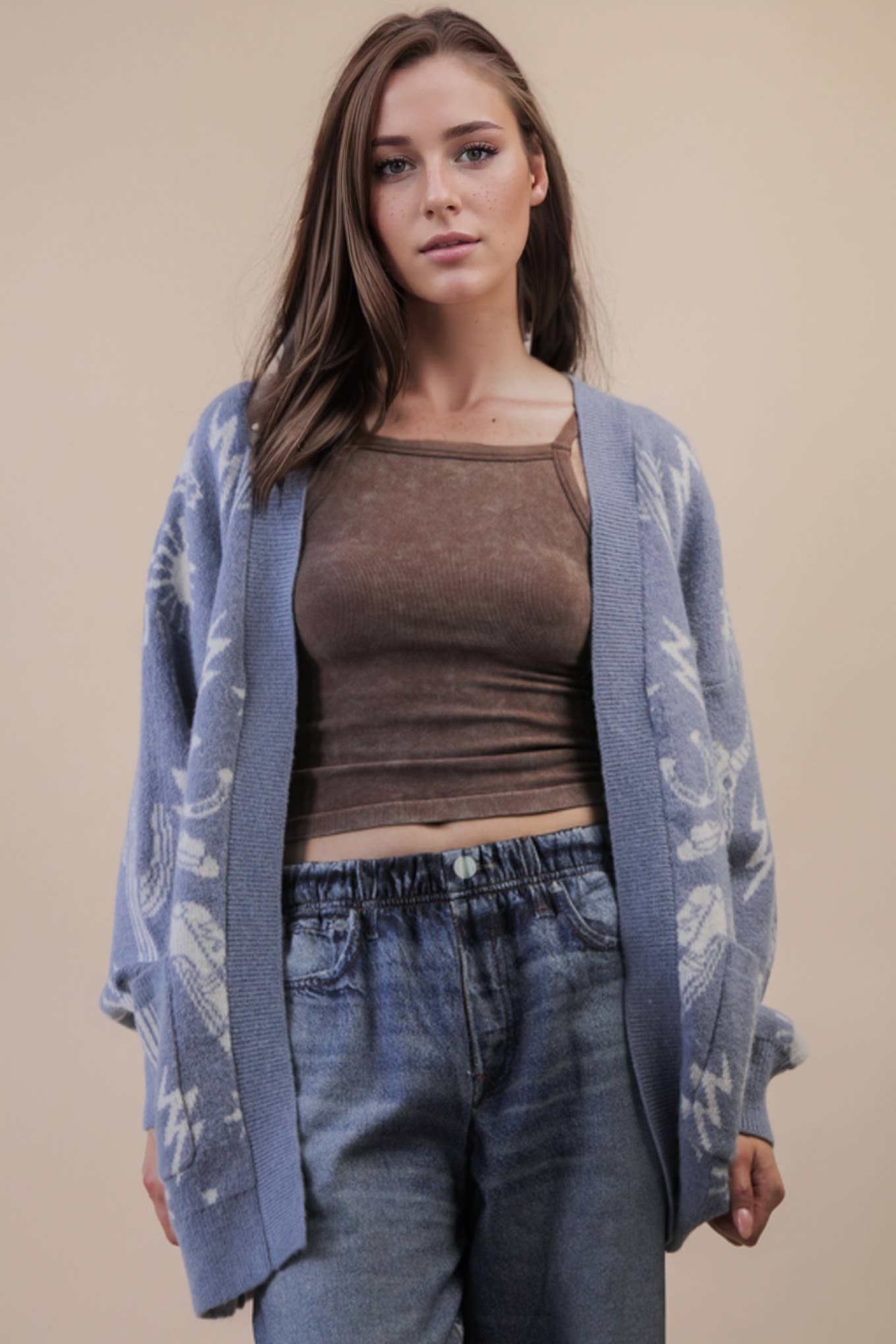 Silverton Western Print Cardigan
