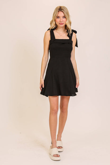 Prudence Black Mini Dress